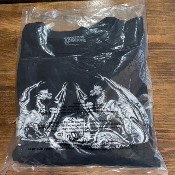 Dungeons and Dragons‎ Dice T-Shirt Mens large black graphic black short * - Picture 6 of 9